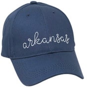 Wholesale - Navy Embroidery State Hat- Arkansas C/P 24, UPC: 885114879588